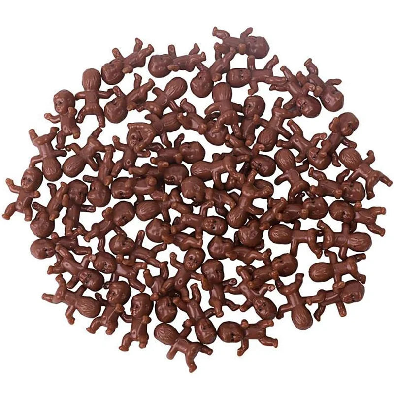 10/30/50pcs Little Plastic Babies Tiny Mini Baby Figurines Bulk, DIY Crafts Baby Shower Home Decoration Ornaments Supplies The WTF Store
