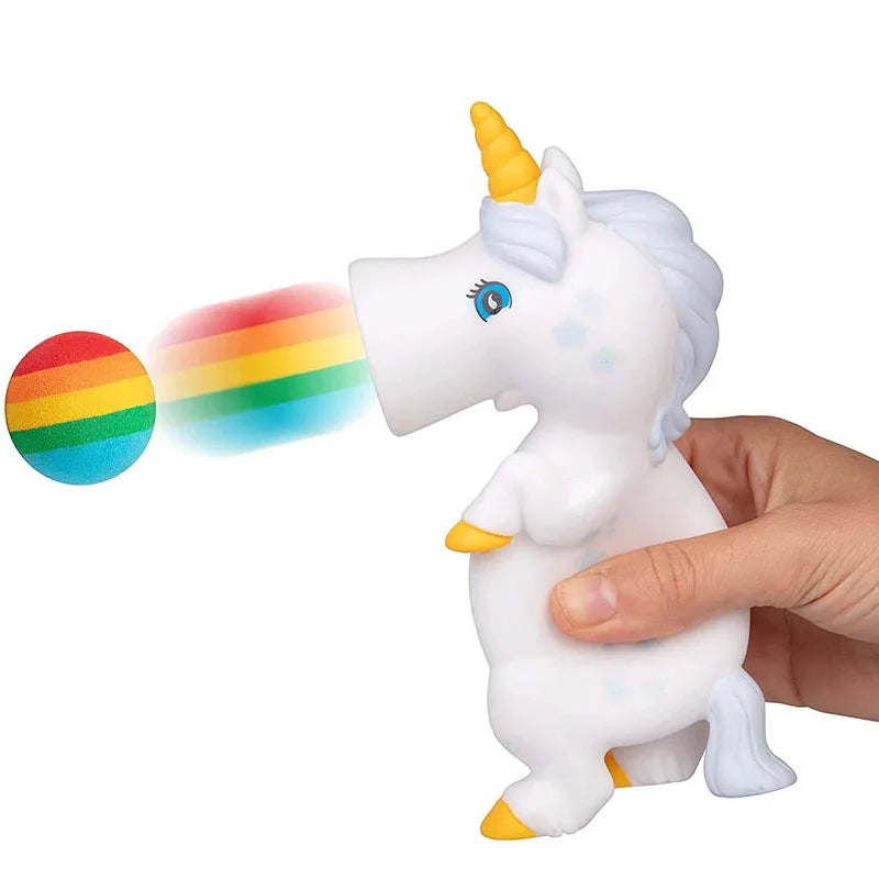 Funny Animal Pop Out Foam Balls Unicorns  Squeeze Shoots Ball Kids FidgetToys Stuff Weird Gadgets Autism Sensory Anti Stress Toy The WTF Store