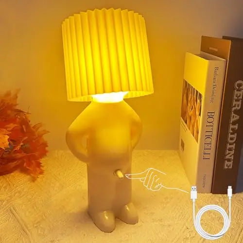 Cute Cartoon Shy Boy Little Naughty LED Night Light USB Charging Shy Lamp Decorative Lamp For Home Desk Decor Funny Kids Gift The WTF Store