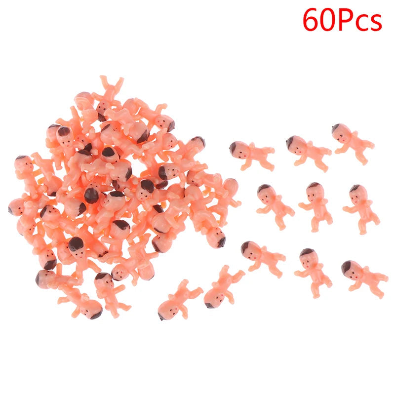 10/20/60 Pcs 1 inch Mini Plastic Baby Kids Doll Model Toys High Quality Rubber Dolls Japan Babies Dolls The WTF Store