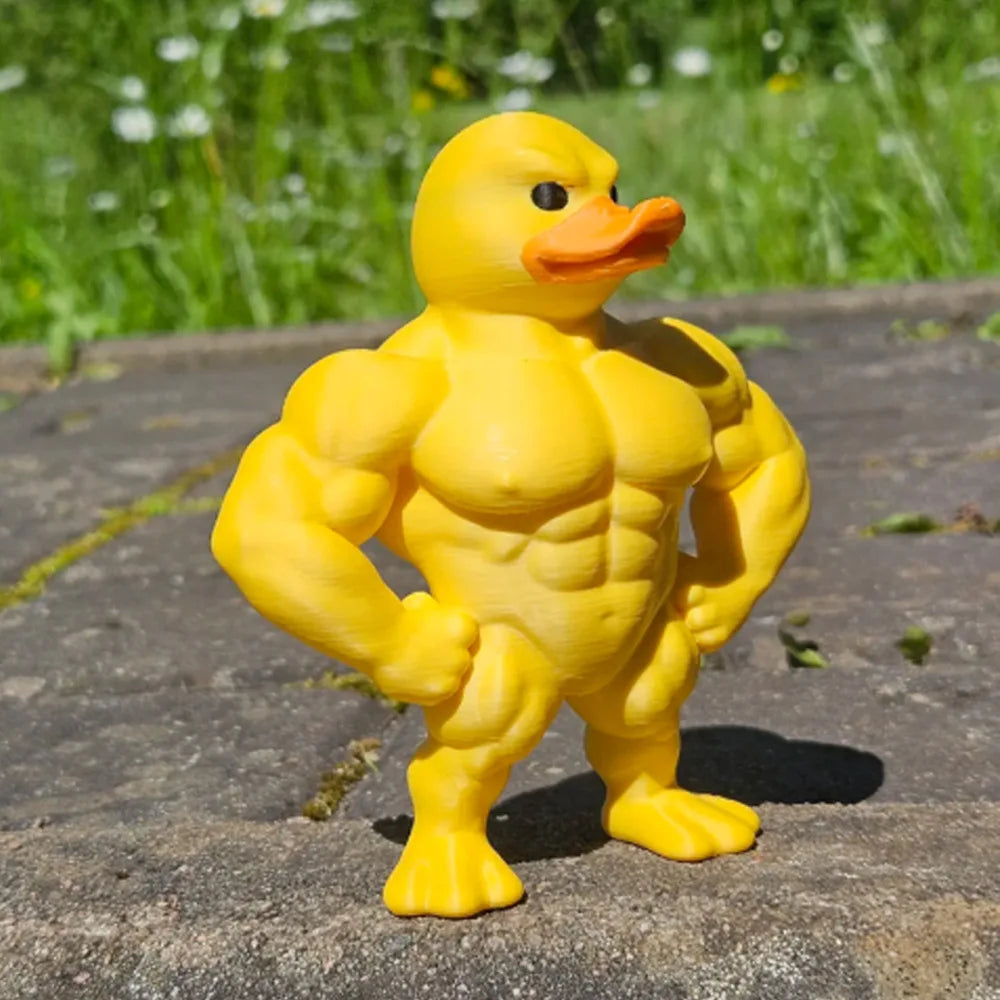 Interesting Muscle Duck Desktop Decor Funny Muscle Duck Desktop Decor Home Office Desktop Decor The WTF Store