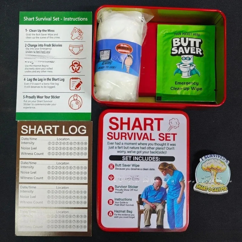 Funny Poop Gift Set Novelty Prank Toy Kit Hilarious Gag Present for Birthday Party Friends Family Joke Celebration Supply The WTF Store