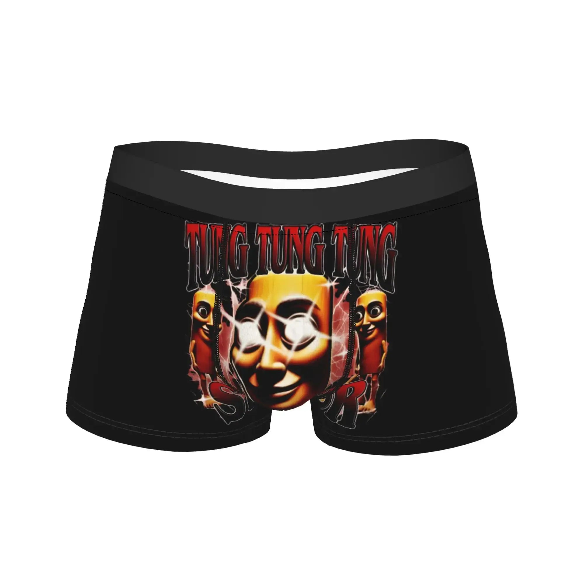 Tung Tung Sahur Italian  Underwear  Comfortable Panties Print Shorts Briefs For Males 3D Pouch Plus Size Boxer Shorts The WTF Store