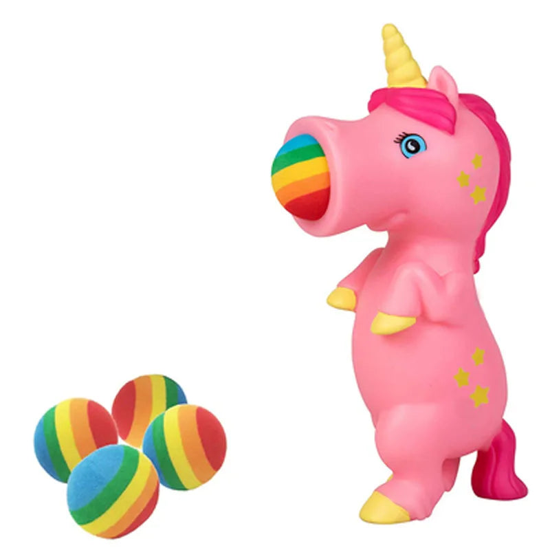 Funny Animal Pop Out Foam Balls Unicorns  Squeeze Shoots Ball Kids FidgetToys Stuff Weird Gadgets Autism Sensory Anti Stress Toy The WTF Store