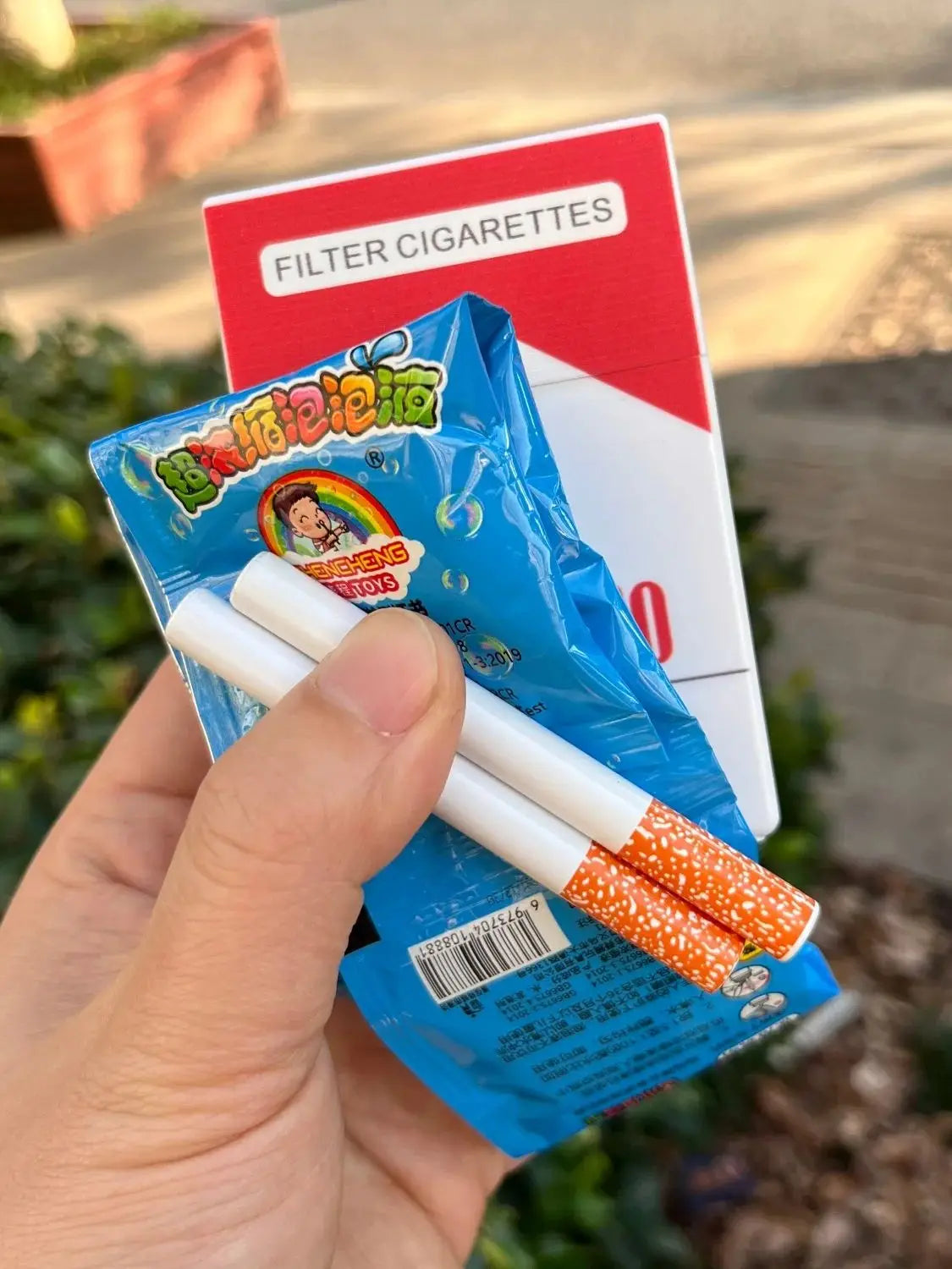 Funny Fake Cigarette Bubble Toy–No Tobacco! Realistic Pack Design with Bubble Liquid Inside. Great Prank Gift for Teens&Adults! The WTF Store