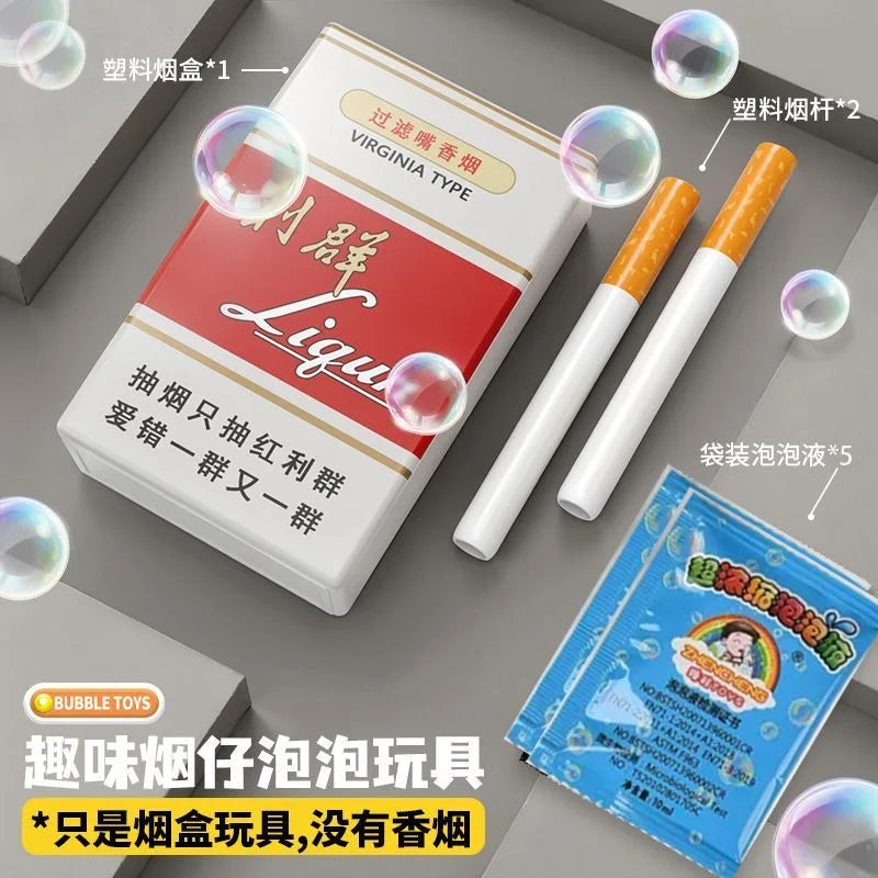 Funny Fake Cigarette Bubble Toy–No Tobacco! Realistic Pack Design with Bubble Liquid Inside. Great Prank Gift for Teens&Adults! The WTF Store