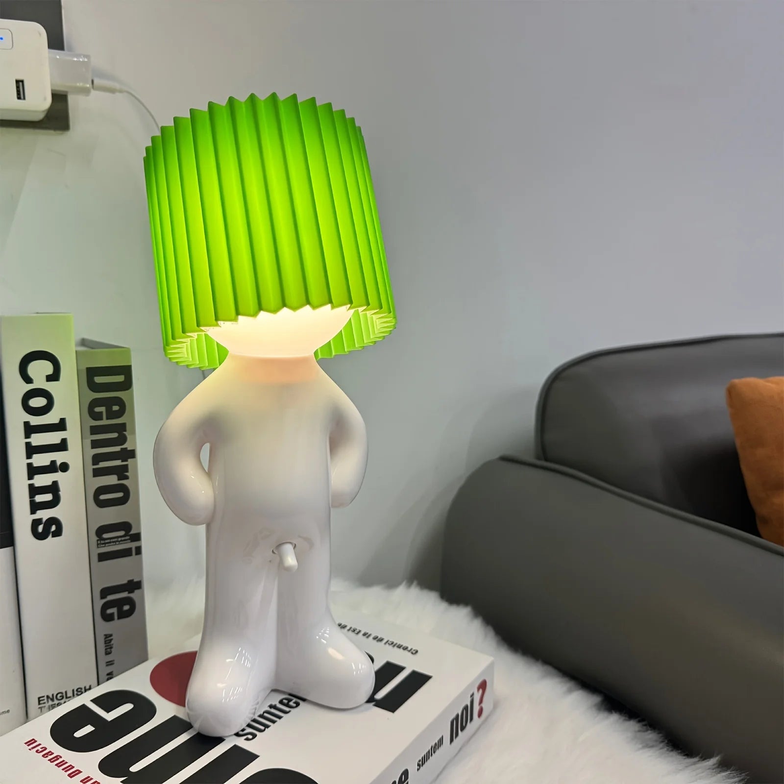 Cute Cartoon Shy Boy Little Naughty LED Night Light USB Charging Shy Lamp Decorative Lamp For Home Desk Decor Funny Kids Gift The WTF Store