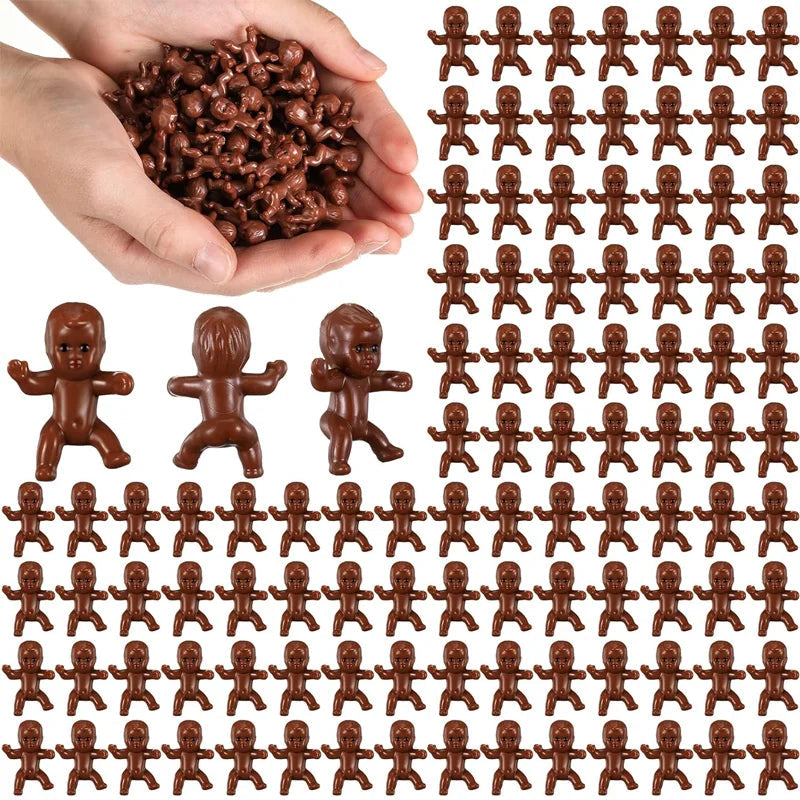 10/30/50pcs Little Plastic Babies Tiny Mini Baby Figurines Bulk, DIY Crafts Baby Shower Home Decoration Ornaments Supplies The WTF Store