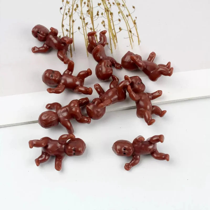 10/30/50pcs Little Plastic Babies Tiny Mini Baby Figurines Bulk, DIY Crafts Baby Shower Home Decoration Ornaments Supplies The WTF Store