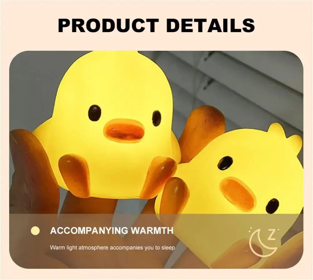 Duck Night Light Bedroom Decoration Cute Cartoon Animal Night Light Christmas Gifts For Kids Room Bedside Sleeping Lamp The WTF Store