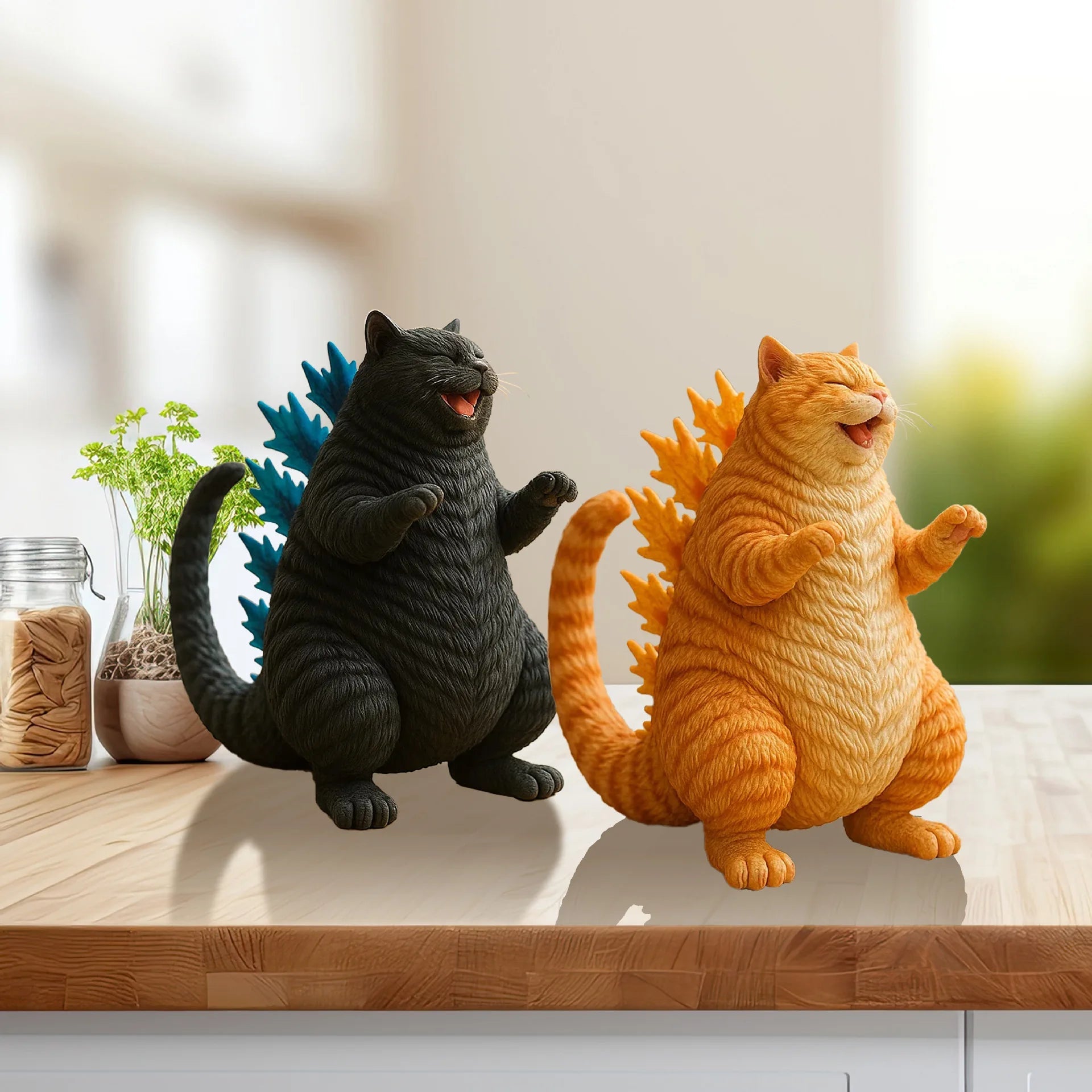 Goth Monster Cat Figurine The WTF Store