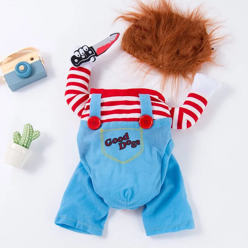 Funny Cat Clothes Cosplay Costumes Clothes for Small Medium Dog Cats Creative Pet Party Kitten Jumpsuits Soft Warm Cat Coat The WTF Store