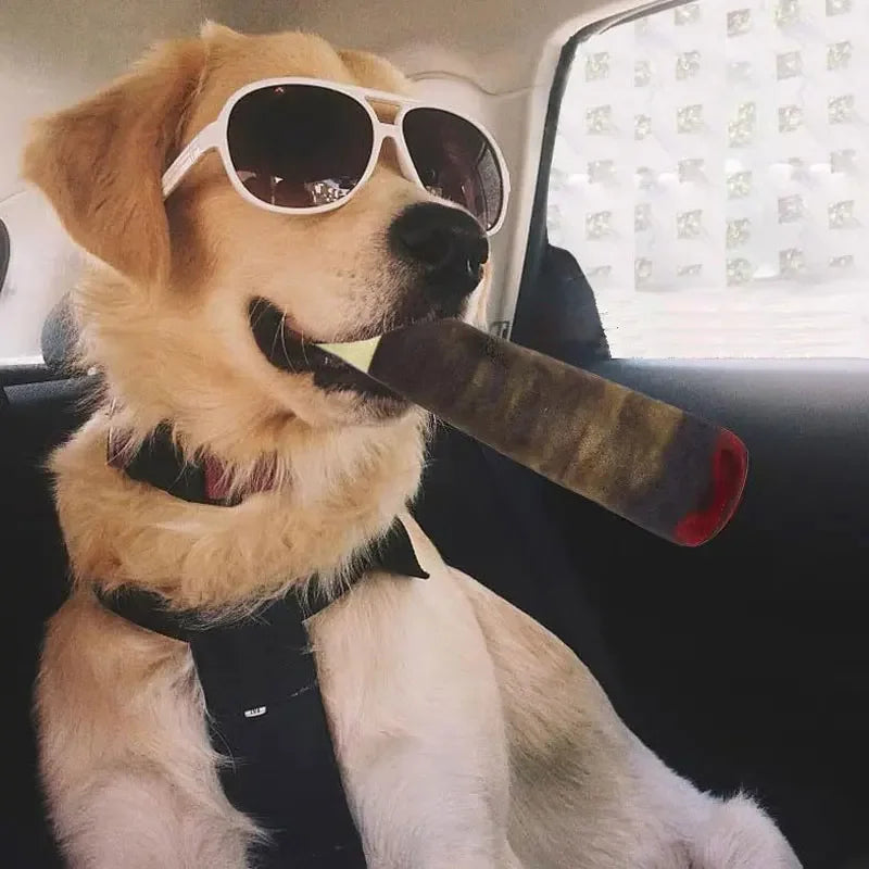Funny Interactive Dog Toys Cigar Design Plush Squeaky Pet Toys Grinding Teeth Creative Chew Cool Stuffed Gifts for Dog Birthday The WTF Store