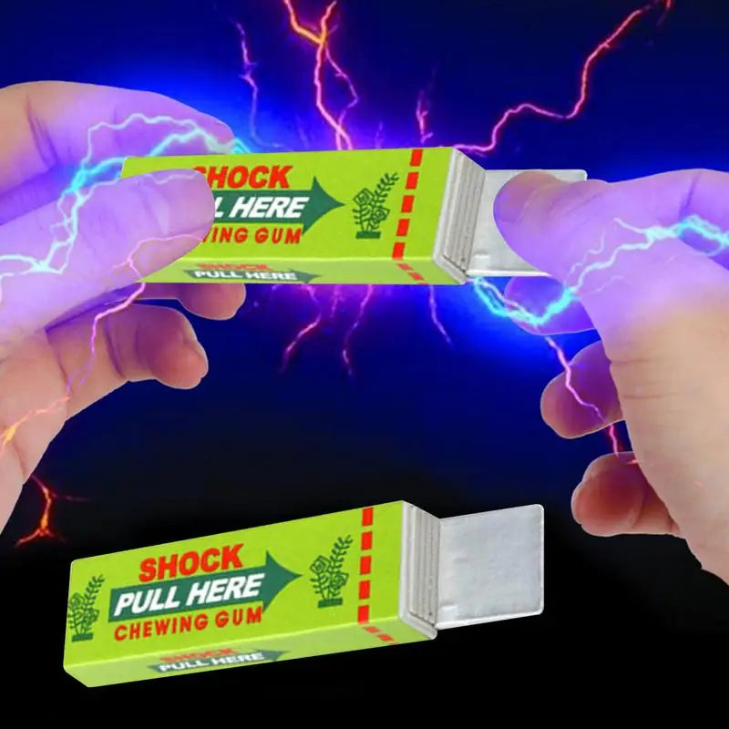Funny Electric Shock Joke Chewing Gum Pull Head Shocking Toy Gift Gadget Prank Trick Gag Stress Reliever Toys Shock shocker Toy The WTF Store
