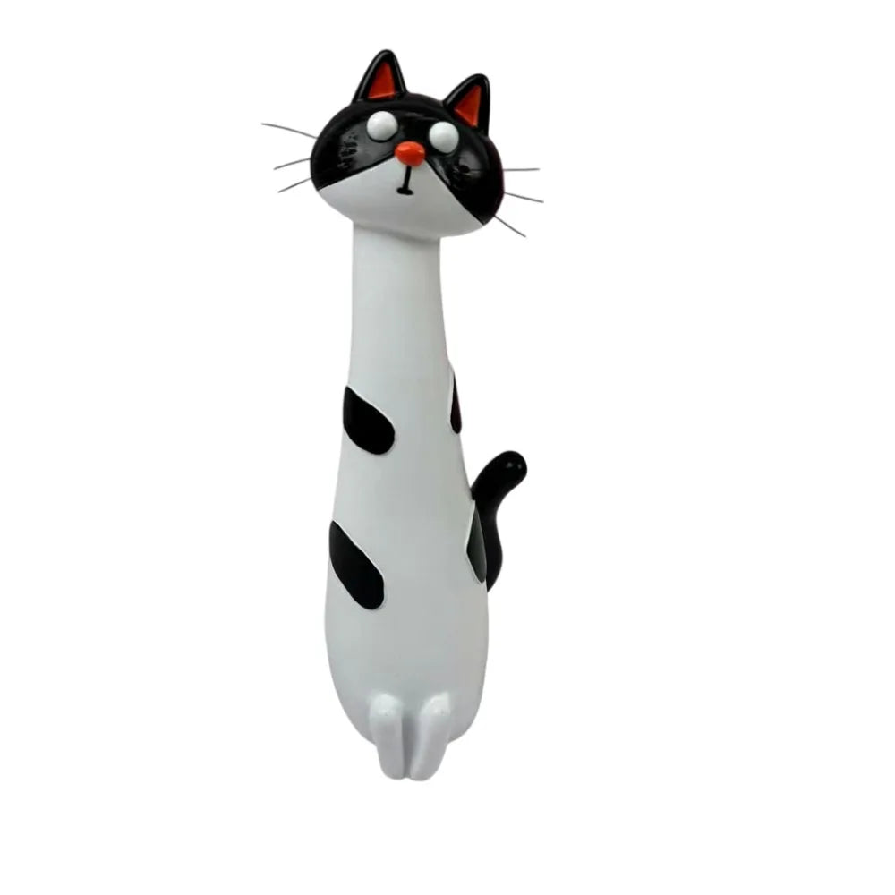 Boho Style Funny Cat-shaped Vases Ornament Synthetic Resins Cute Cartoon Style Kitty Planter Desk Decor Cat Figurine Shelf Decor The WTF Store