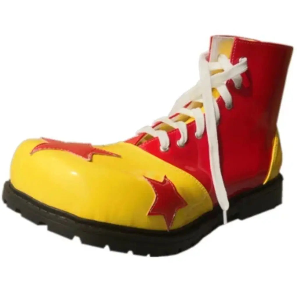 2025 New Men Funny Clown Magic Show Adult Funny round Head Warped Head Exaggerated Funny Anime Performance Shoes The WTF Store