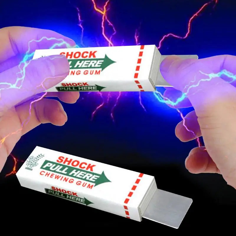 Funny Electric Shock Joke Chewing Gum Pull Head Shocking Toy Gift Gadget Prank Trick Gag Stress Reliever Toys Shock shocker Toy The WTF Store