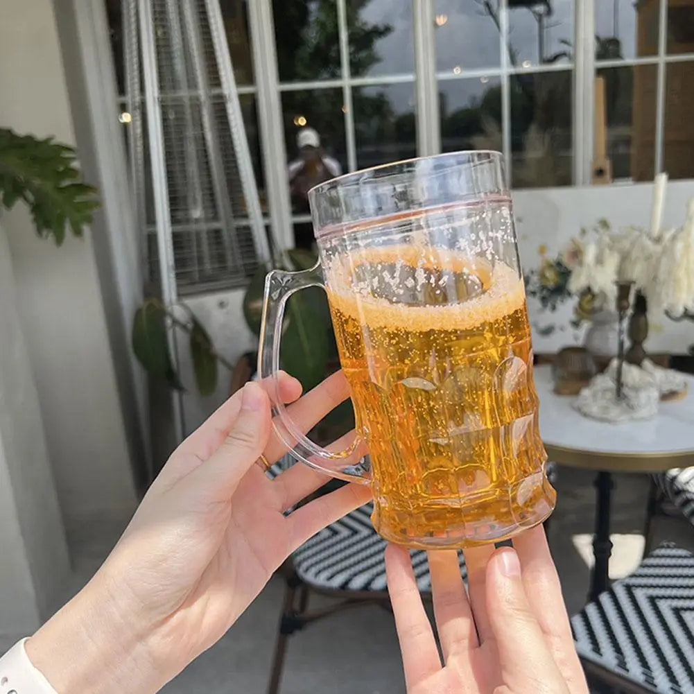 Funny Fake Beer Mug Realistic Beer Mug With Handles Tricky Toys Creative Beer Model Prank Toy For Party Barbecues Holiday The WTF Store