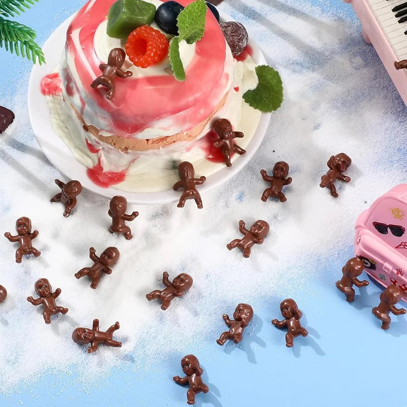 10/30/50pcs Little Plastic Babies Tiny Mini Baby Figurines Bulk, DIY Crafts Baby Shower Home Decoration Ornaments Supplies The WTF Store