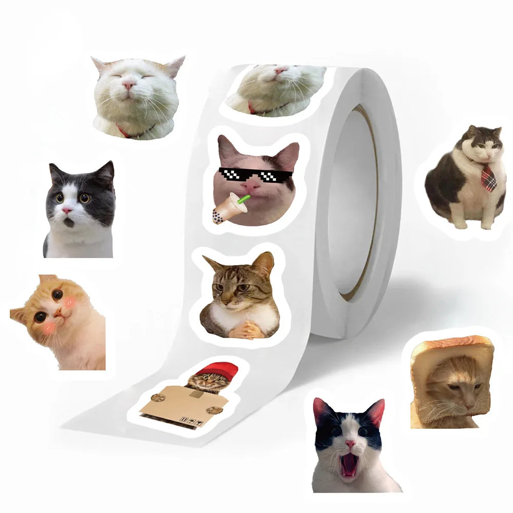 500pcs Cartoon Meme Cat Stickers For School Reward Stickers Classroom Decoration Encouragement Sticker For Student Teacher The WTF Store