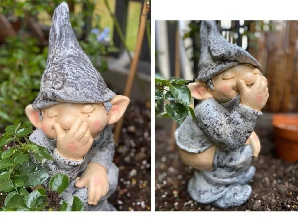 Funny Gnome Statue Garden Decoration Dwarf Taking A Shit Ornament  Home Courtyard Lawn Decoration Resin Crafts The WTF Store