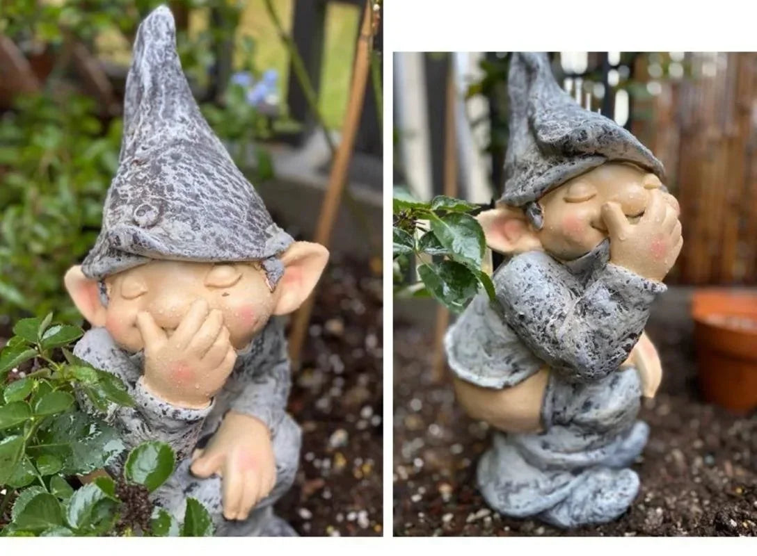 Funny Gnome Statue Garden Decoration Dwarf Taking A Shit Ornament  Home Courtyard Lawn Decoration Resin Crafts The WTF Store