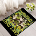funny Classic Home Bedside Rug Kitchen Bath Floor Mat Hallway Balcony Carpet Green Face Entrance Doormat hogar Decor s-Shreks The WTF Store