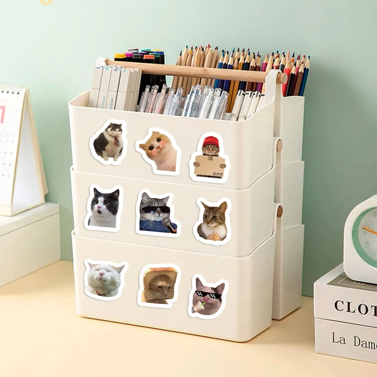 500pcs Cartoon Meme Cat Stickers For School Reward Stickers Classroom Decoration Encouragement Sticker For Student Teacher The WTF Store