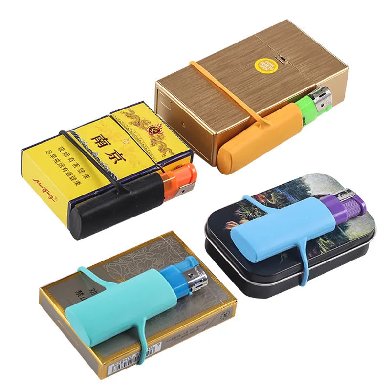 Silicone Lighter Protective Cover Lighter Cover Case Bag Lighter Case Cover Lighter Cigarette Case Box Lighter Integrated Bag The WTF Store
