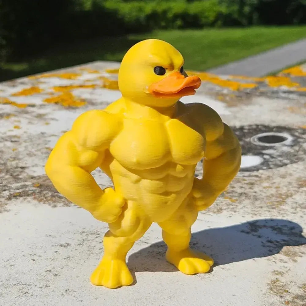 Interesting Muscle Duck Desktop Decor Funny Muscle Duck Desktop Decor Home Office Desktop Decor The WTF Store
