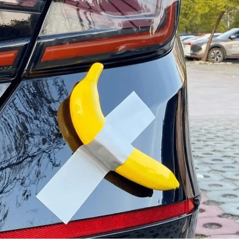 Funny Banana Car Stickers Creative Car Decals Bumper Stickers Hand Painted Duct Tape Banana Car Decorations Room Decoration The WTF Store