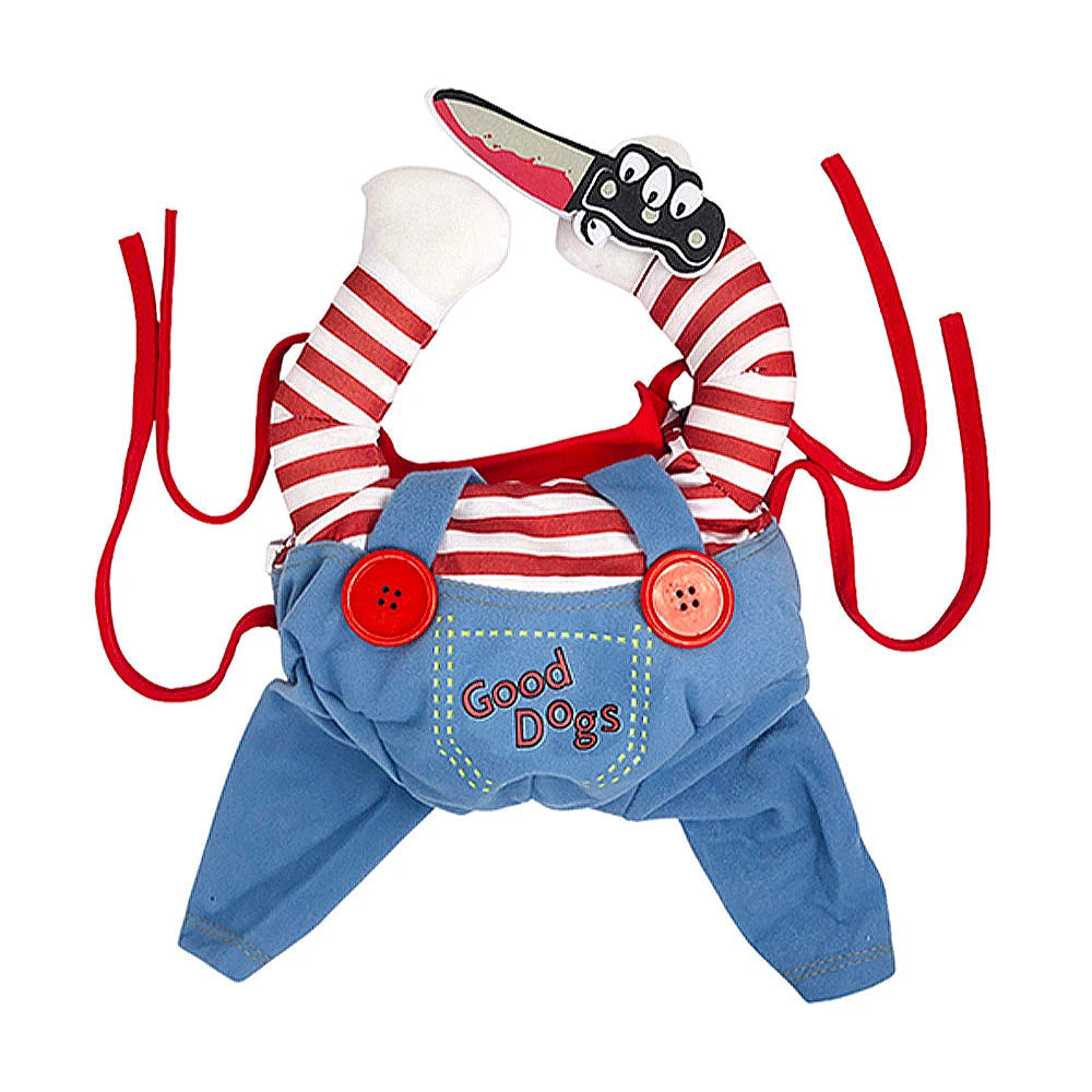 Funny Cat Clothes Halloween Cosplay Costumes for Small Medium Dog Cats Creative Pet Party Kitten Jump Suit Soft Warm Cat Coat The WTF Store
