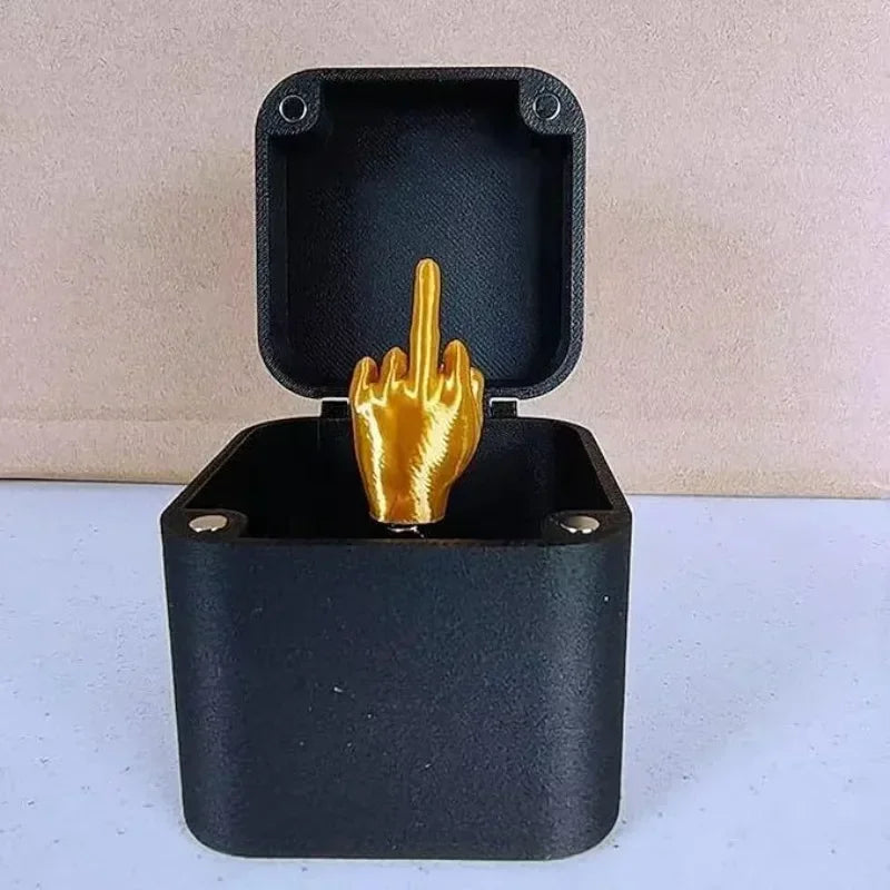 Novelty Pop-Up Middle Finger Box - Funny Prank Gift for Christmas | Creative Desk Decor The WTF Store