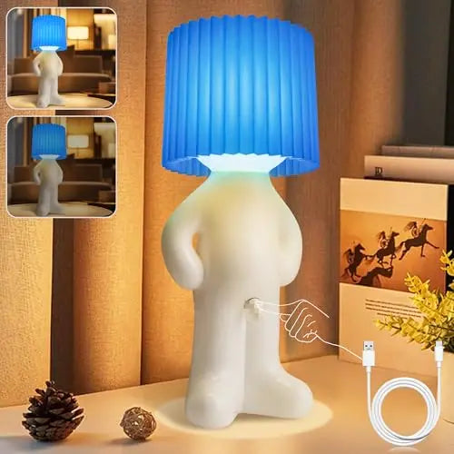 Cute Cartoon Shy Boy Little Naughty LED Night Light USB Charging Shy Lamp Decorative Lamp For Home Desk Decor Funny Kids Gift The WTF Store