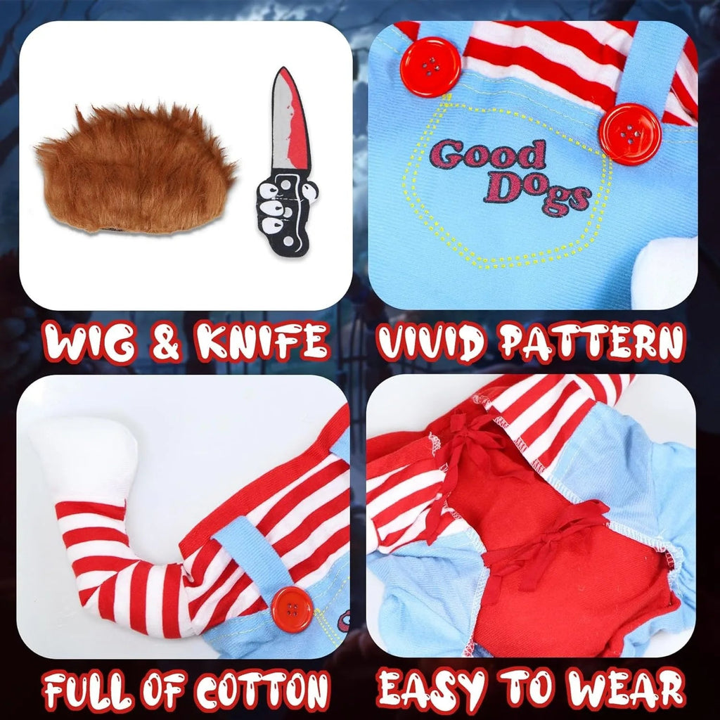 Funny Cat Clothes Cosplay Costumes Clothes for Small Medium Dog Cats Creative Pet Party Kitten Jumpsuits Soft Warm Cat Coat The WTF Store