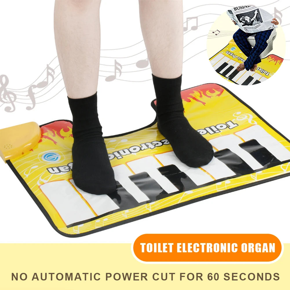 Novelty Potty Piano Sounding Carpet Potty Piano Singing Rug Bathroom Funny Toe Music Keyboard Toilet Floor Mat The WTF Store