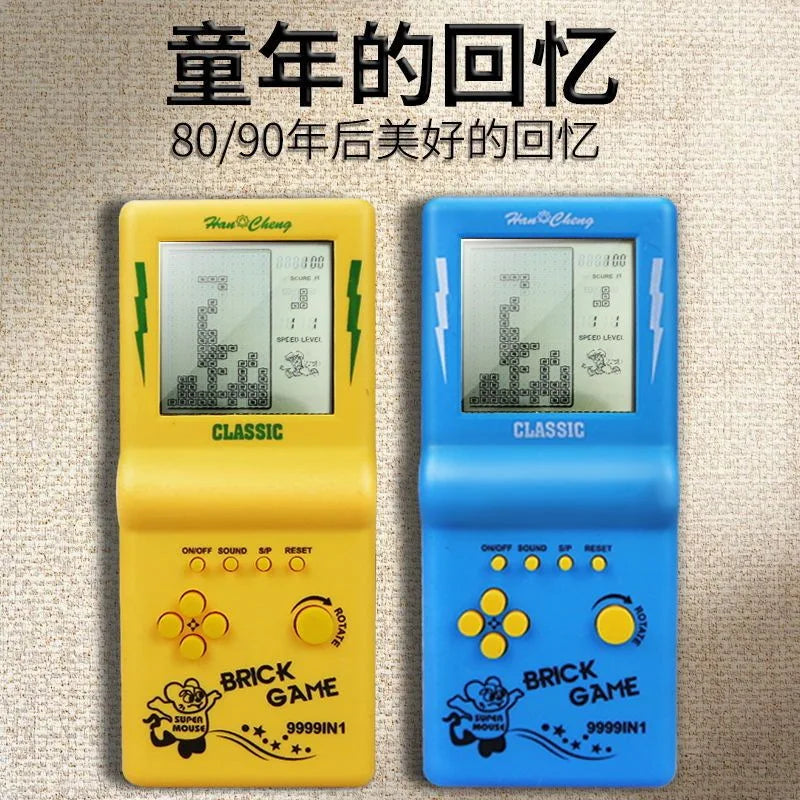 Retro Classic Tetris Handheld Game Console, Nostalgic 80s 90s Electronic Game Toy The WTF Store