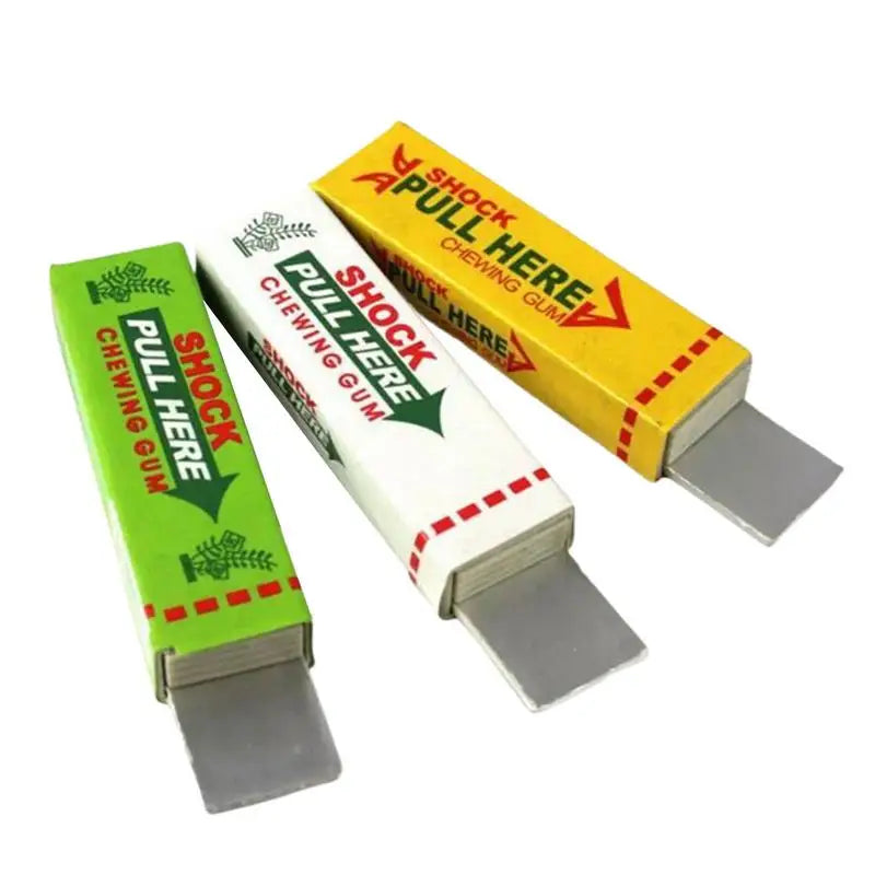 Funny Electric Shock Joke Chewing Gum Pull Head Shocking Toy Gift Gadget Prank Trick Gag Stress Reliever Toys Shock shocker Toy The WTF Store