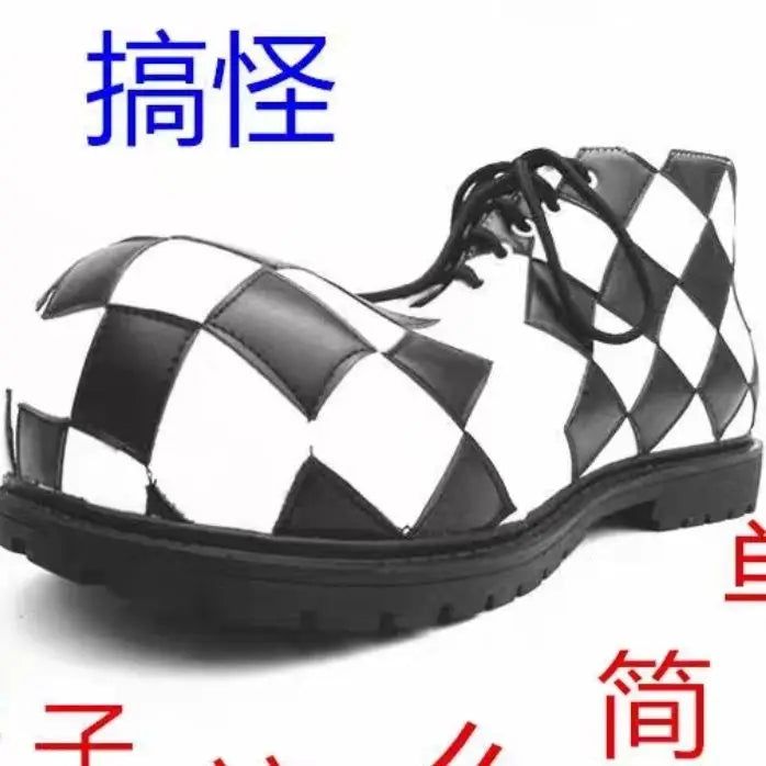 2025 New Men Funny Clown Magic Show Adult Funny round Head Warped Head Exaggerated Funny Anime Performance Shoes The WTF Store