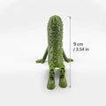 Articulated Pickle Figurine 3D Printed Movable Pickle Desk Accompanying Fruit Little People Ornament Fun Quirky Home Decor Gifts The WTF Store