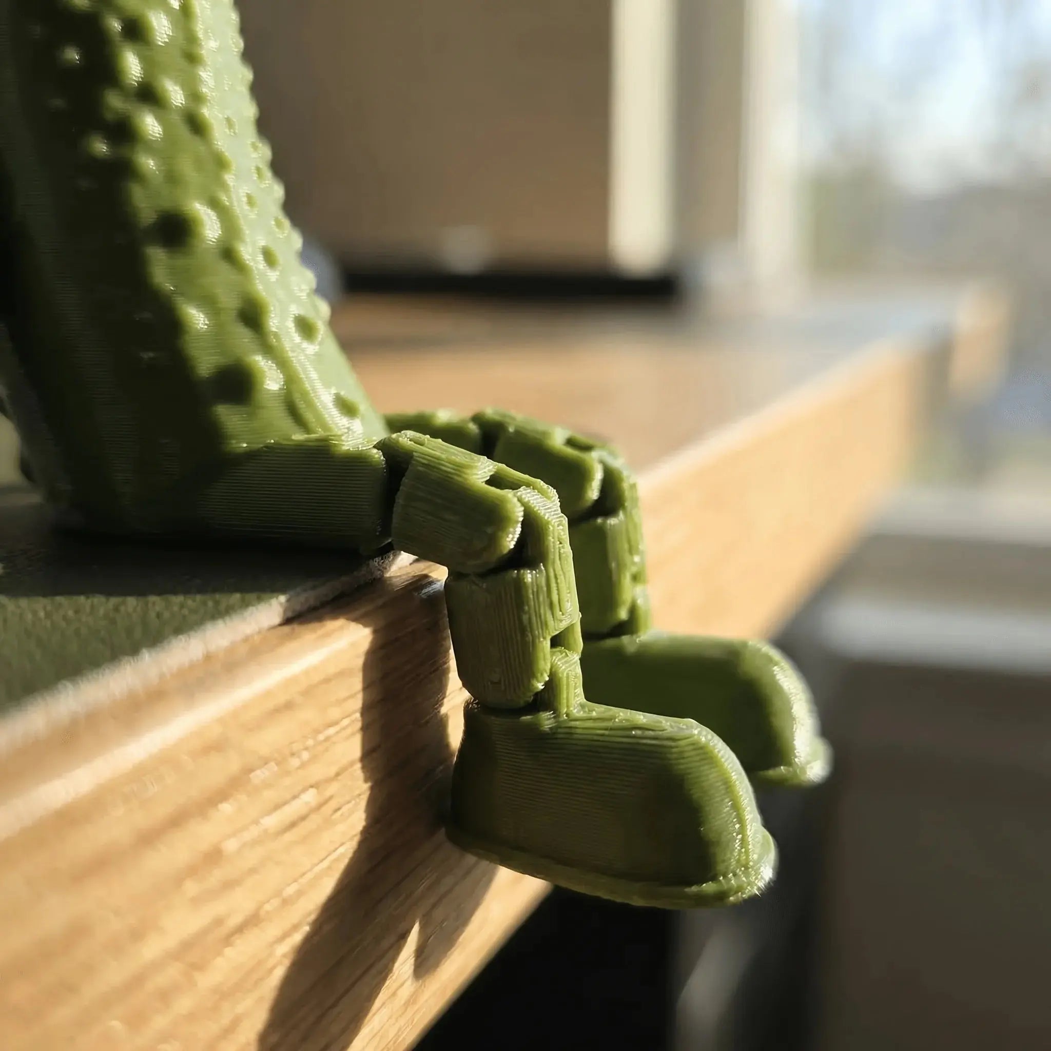 Articulated Pickle Figurine 3D Printed Movable Pickle Desk Accompanying Fruit Little People Ornament Fun Quirky Home Decor Gifts The WTF Store