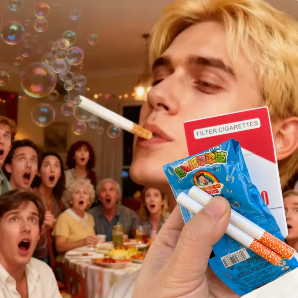 Funny Fake Cigarette Bubble Toy–No Tobacco! Realistic Pack Design with Bubble Liquid Inside. Great Prank Gift for Teens&Adults! The WTF Store