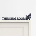 Fun Toilet Door Sign Metal Fun Bathroom Decoration Family Black Toilet Sign Fun Door Top Decoration Interesting Bathroom Sign Ho The WTF Store