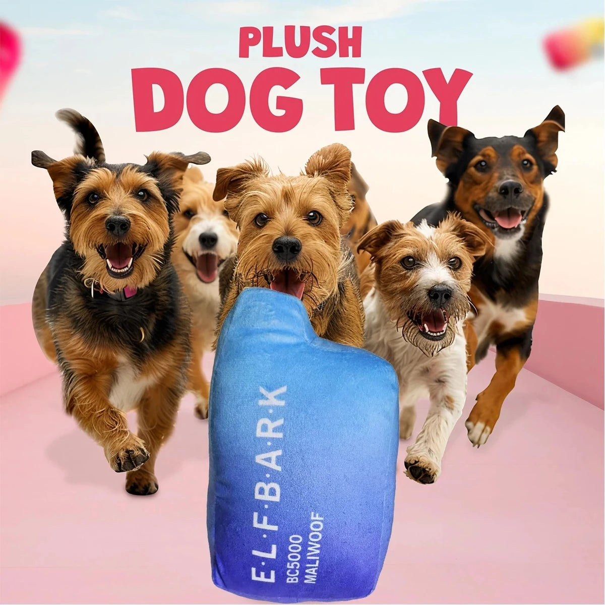 Funny Dog Toys with Squeaker - Funny Cute Parody Dog Toys - Puppy and Dog Toys for Small, Medium and Large Dogs The WTF Store