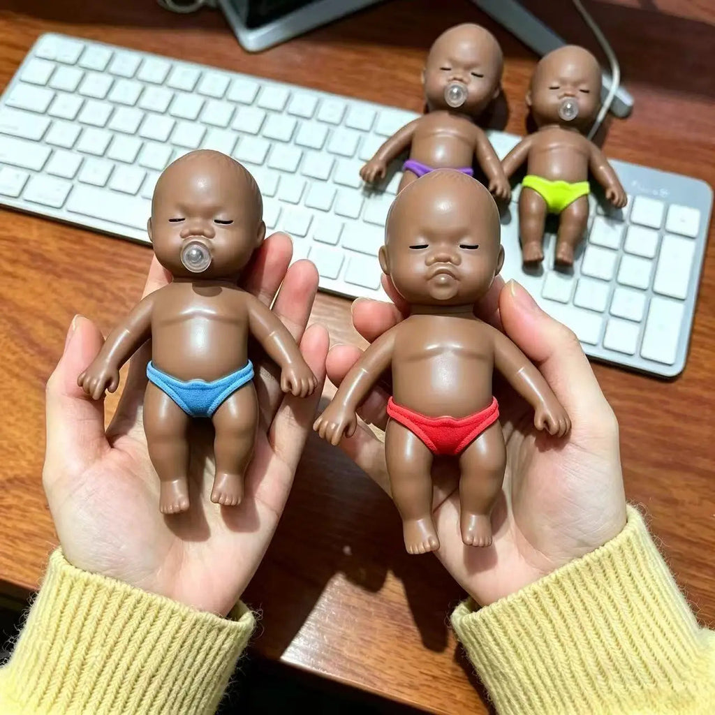 Funny Ugly Doll Squishy Toy Simulation African Baby Squeeze Blow Bubbles Fidget Sensory Stres Relief Pinch Spoof Novelty Toys The WTF Store