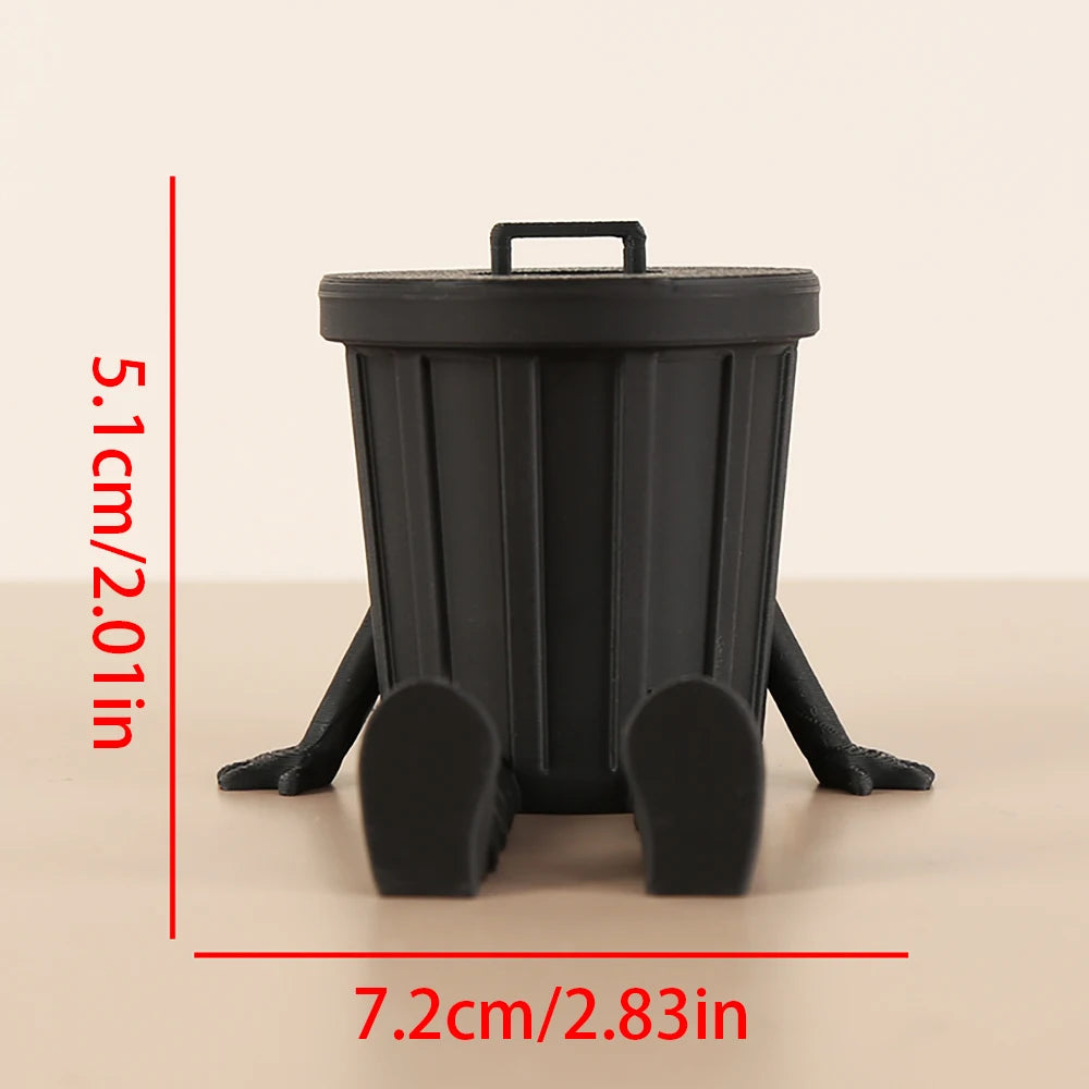 Funny Toilet - Series Ornaments, Toilet/Roll Paper/Trash Can/Poop Shapes with Jointed Legs, Creative Desktop Decor Items The WTF Store