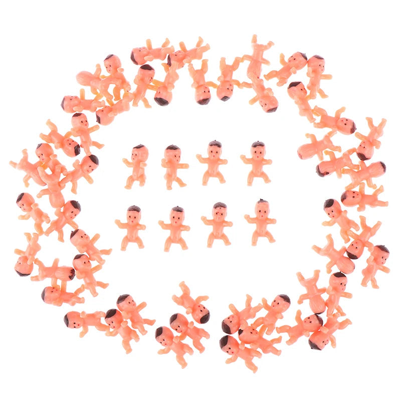 10/20/60 Pcs 1 inch Mini Plastic Baby Kids Doll Model Toys High Quality Rubber Dolls Japan Babies Dolls The WTF Store