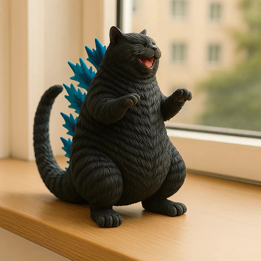 Goth Monster Cat Figurine The WTF Store