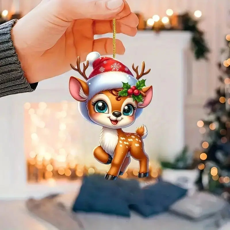 Fun Car Pendant Hanging Ornament with Chain Realistic Animal Cat-Shaped Rearview Mirror Hanging Decor Car Interior Accessories The WTF Store