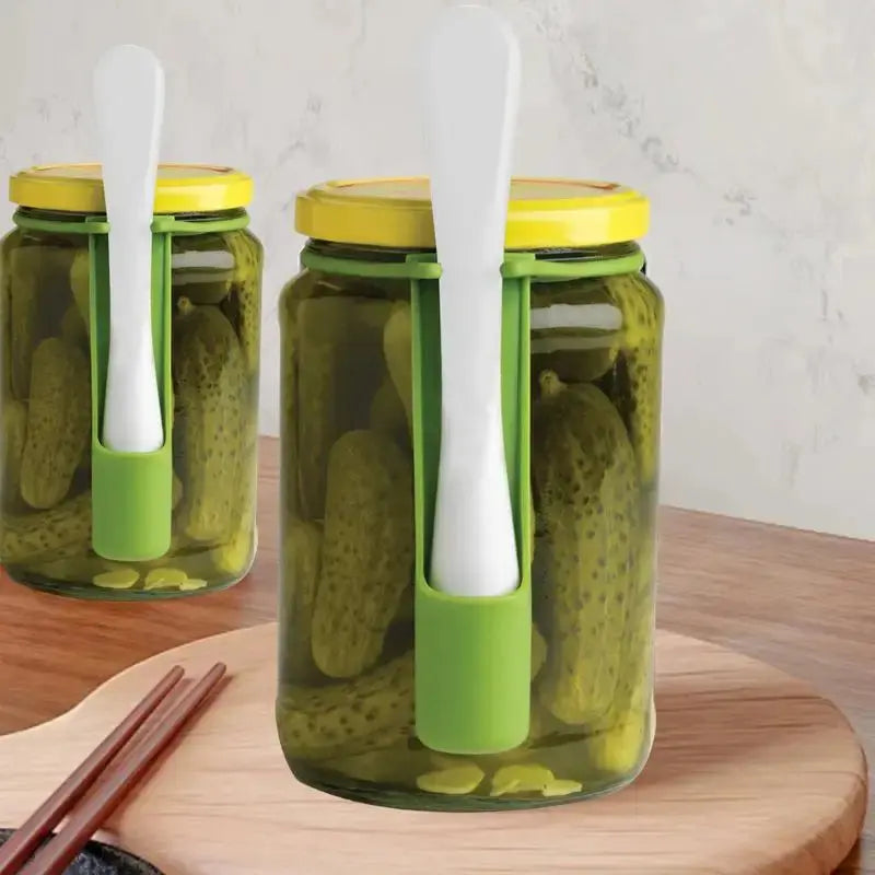 Pickle Jar Fork Pickle Picker Olive Pepper Food Grabber Unique Kitchen Gadgets Pickle Fork with Long Handle for Kitchen Gadgets The WTF Store